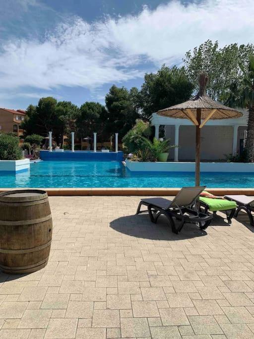 Appartement Cosy Confort Parking Clim Wifi Linge Acces Piscine Non Inclus Canet-en-Roussillon Esterno foto